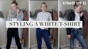5 WAYS TO STYLE A WHITE TEE | FALL 2018 