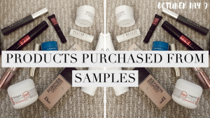 PRODUCT'S I'VE PURCHASED FROM THEIR SAMPLES 