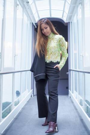 2 ways to style bootcut trousers from Monki