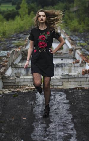 Embroidered dress
