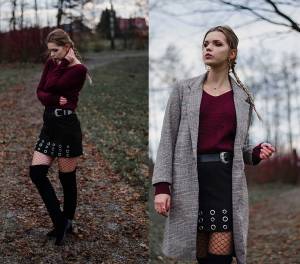 Twisted back sweater