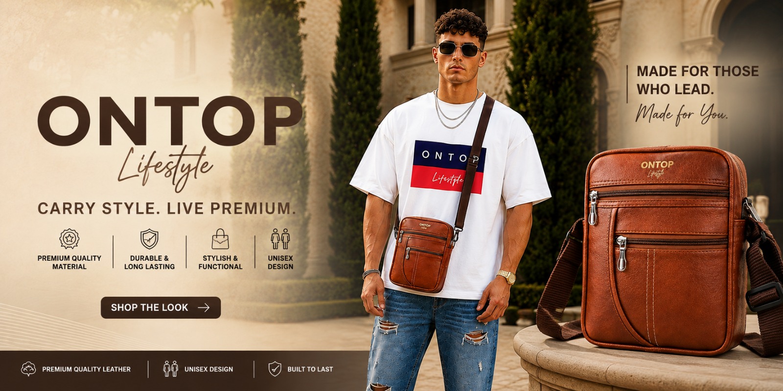 ONTOP Lifestyle Introduces Its New Men’s Crossbody Leather Sling Bag