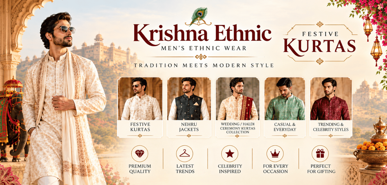 Krishna Ethnic Arrives on Scanshop India: A New Destination for Men’s Ethnic Wear