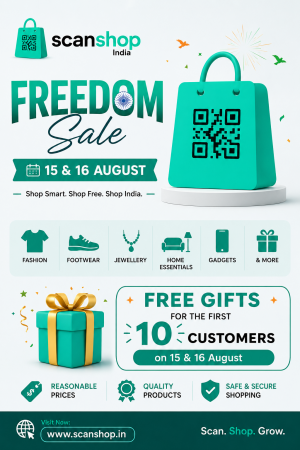 Scanshop India Freedom Sale: Fashion, Lifestyle & More on 15 & 16 August