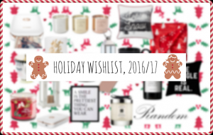 Holiday Wishlist 2016/17
