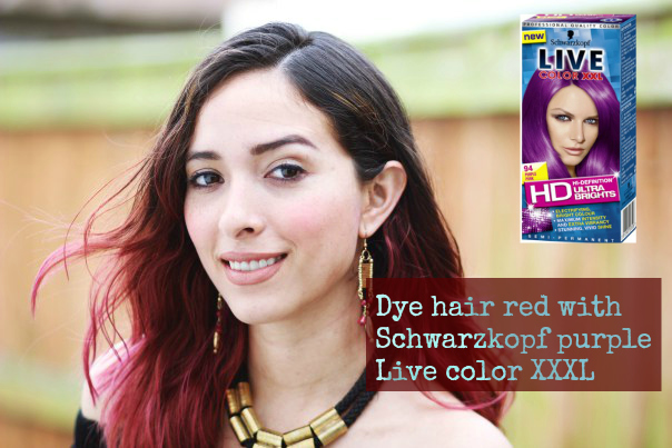 How To Dye Dark Hair RED: DIY Hair Colour Using Schwarzkopf Live XXL How To Dye Dark Hair RED: DIY Hair Colour Using Schwarzkopf Live XXL